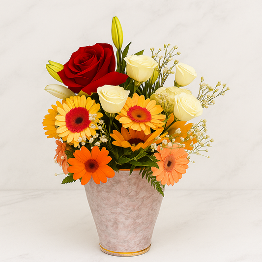 Radiant Glow Vase Arrangement