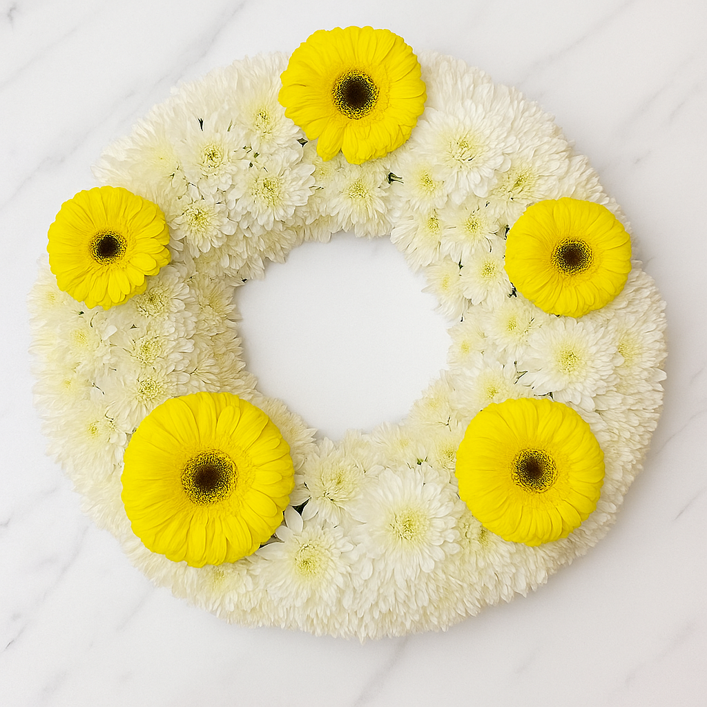 Golden Radiance Wreath