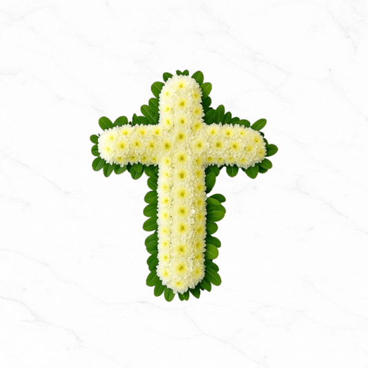Pure Serenity Floral Cross