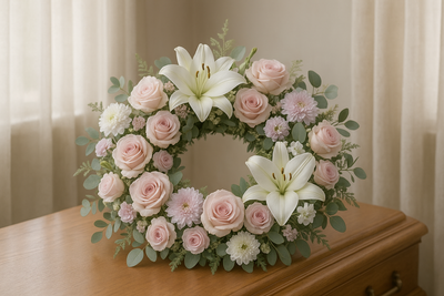 Compassionate funeral arrangements, wreaths, and memorial flowers to honor and remember loved ones.